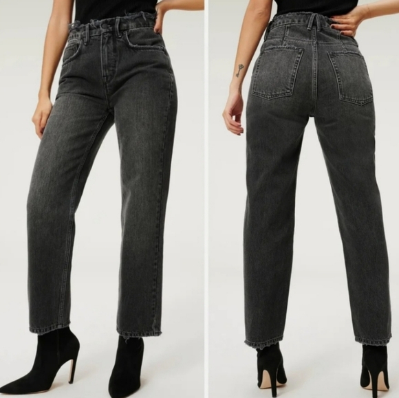 Good American Heritage High Waist Straight Leg Jeans - Picture 3 of 10